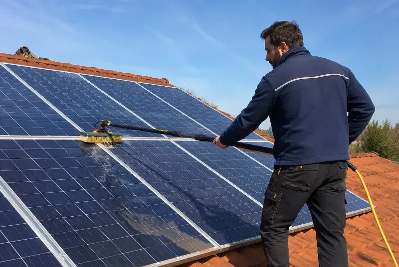 Nettoyage et entretien de panneaux solaires à Vauvenargues